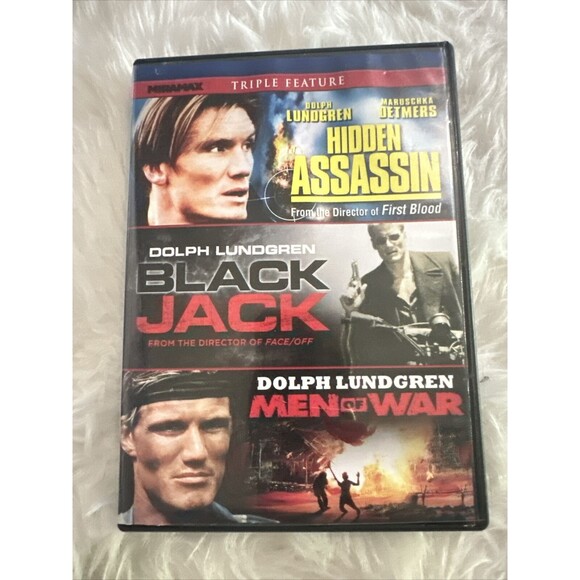 Dolph Lundgren Triple Feature: Hidden Assassin, Black Jack, Men Of War - Picture 1 of 4